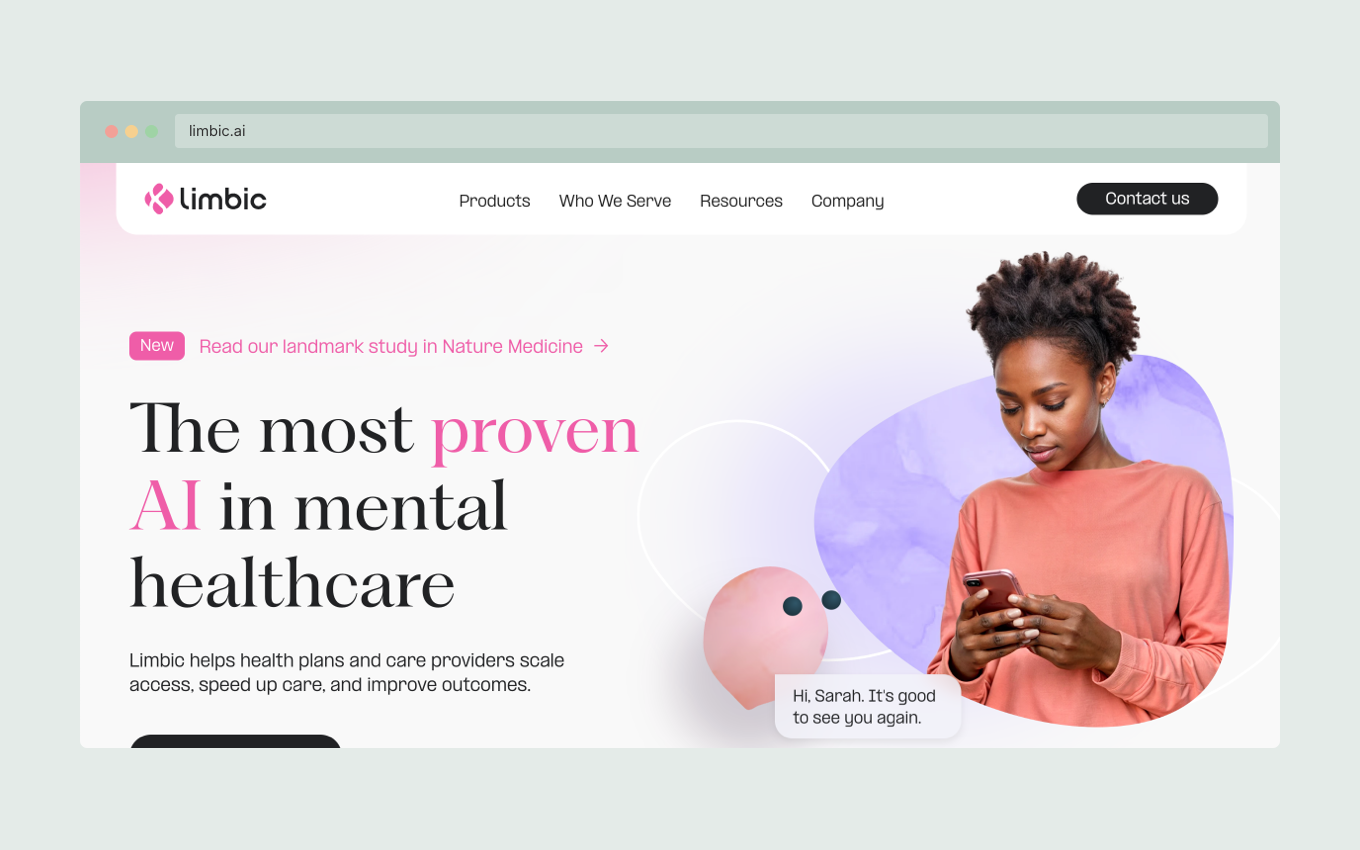 Limbic AI mental healthcare platform MVP